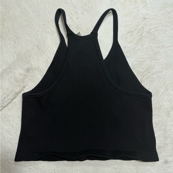 Black Ribbed Tank Top - Picture 4 of 4
